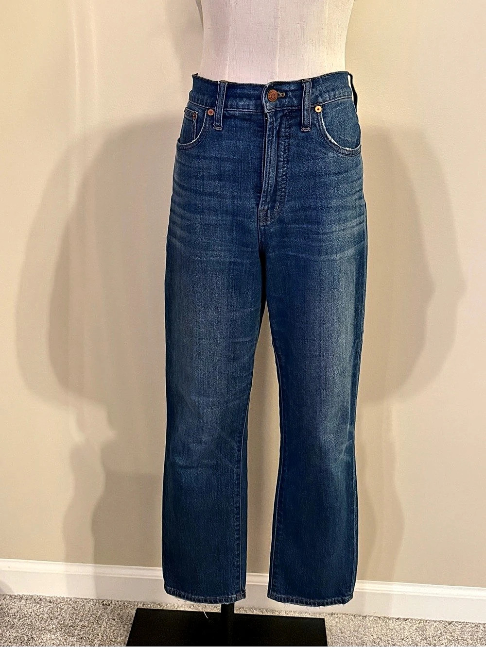 Madewell Perfect Vintage Crop in Medium Wash